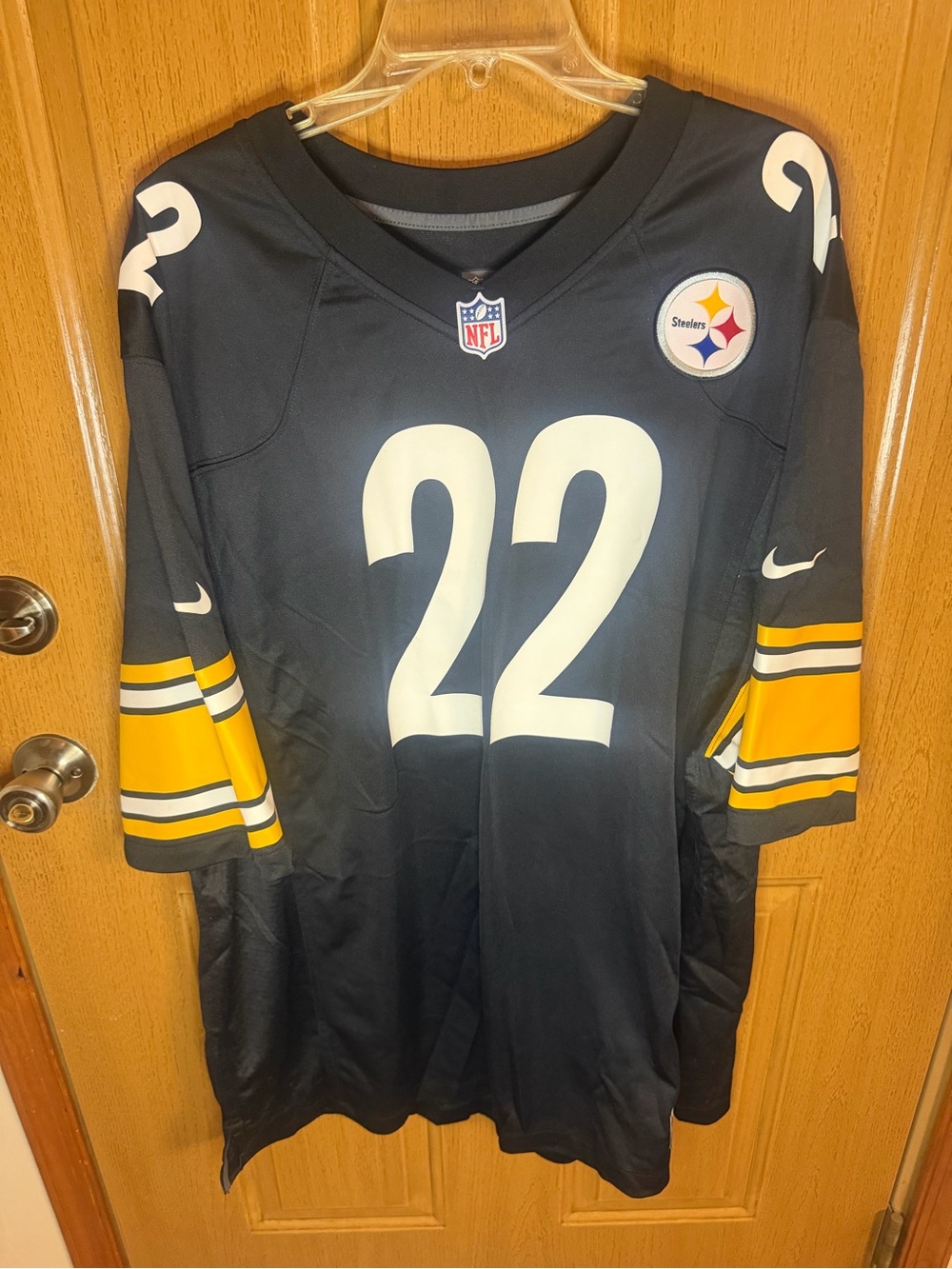 Nike NFL Pittsburgh Steelers Najee Harris #22 Black and yellow Football Jersey